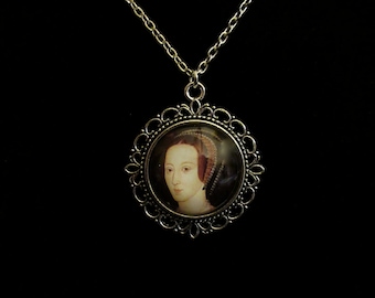 Anne Boleyn Queen of England 1533 to 1536 Pendant Necklace 24 inch King Henry VIII