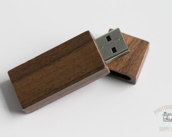 Wood/Wooden Mahogany USB 2.0 / USB 3.0 Flash Drive 4GB Capacity with Magnet Top