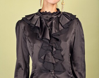 CTE-ST137 485 BLACK LACE BLOUSE main image 0