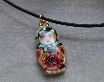 Russian Doll Necklace // Matryoshka Necklace // Babushka Necklace // Nesting Doll Necklace