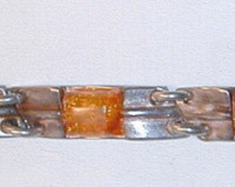 Vintage Boho Amber Stone Bracelet