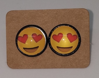 Heart Eyes Emoji Earrings