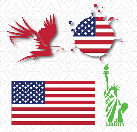 Download American Patriot Decal Collection SVG DXF and AI Vector