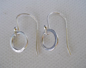 Tiny Sterling Silver Hoops