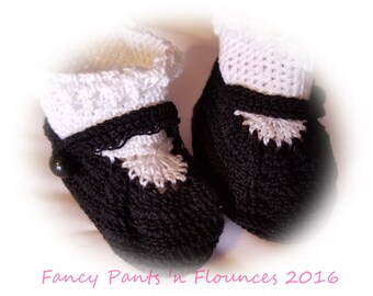 Little Black Mary Jane's with socks