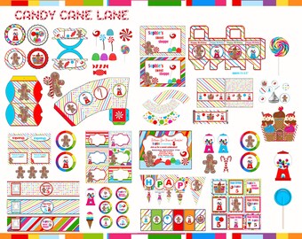 Candy Land birthday, Candy Land Party, Candy shoppe birthday party printable package