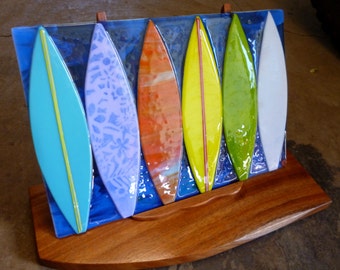 Surfboards with Hawaiian Koa Easel