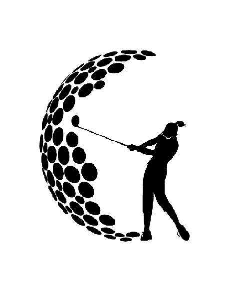 Download Women Golfing Vector Clipart pdf svg eps png dxf INSTANT