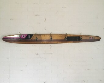 Vintage water ski coat rack