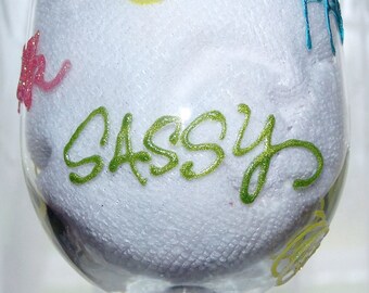 Friends Wine Glass Reduced