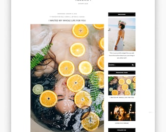 REBECCA | Responsive Minimalist Premade Blogger Template