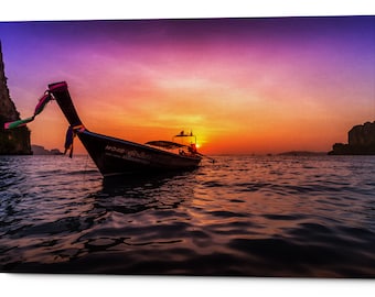 Giclee Canvas Wall Art "Longtail Sunset" by Nicklas Gustafsson