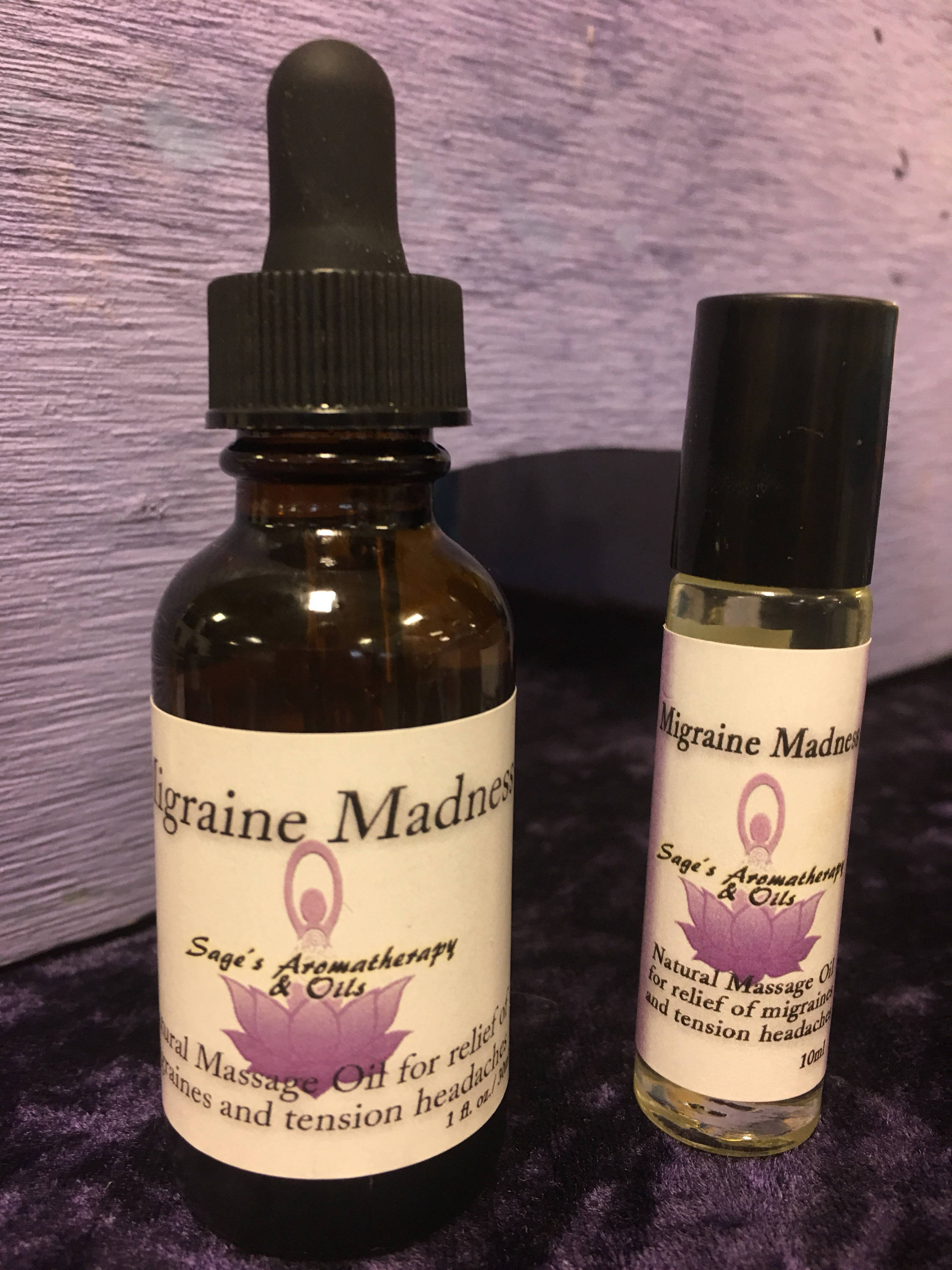 Migraine Madness/Natural headache relief oil essential oils