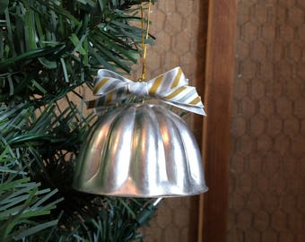 Bell Christmas Ornament from Vintage Gelatin Mold
