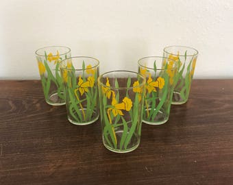 Swanky Swig Daffodil Glasses - Set of 5
