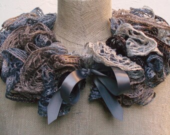 Scarfette, Lei, Neckwarmer, Cowl (MARKDOWN)