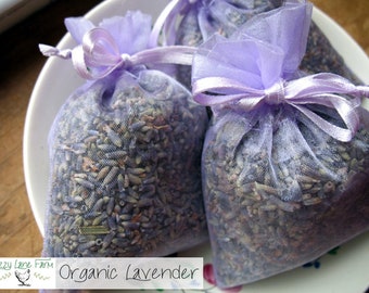 ORGANIC LAVENDER Sachet Bags- 20 Lavender Sachet Bags | FRAGRANT Lavender buds Sachets/favors | lavender wedding Sachets | Lavendar Sachet