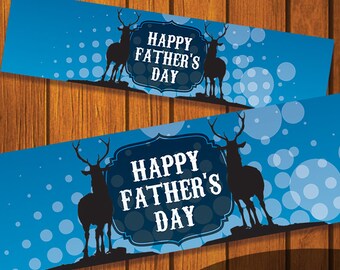Mason Jar Printable Label / Father's Day / We love you to