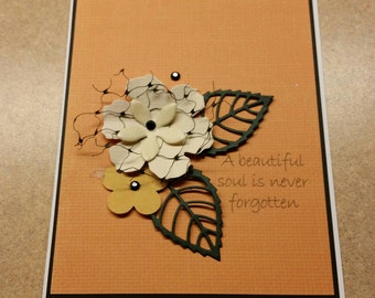 Handmade Sympathy Card. Bereavement. Grief. Loss of a Loved One.