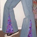 Retro Bell Bottoms - Purple Dots
