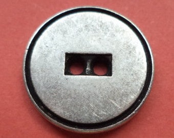 12 Metal Buttons Silver 16mm (450) buttons Metal Knob