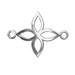 Connector Flower Silver 925