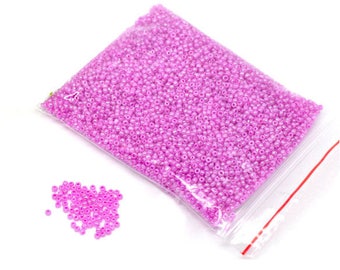 Pink 80 g 2 mm seed beads