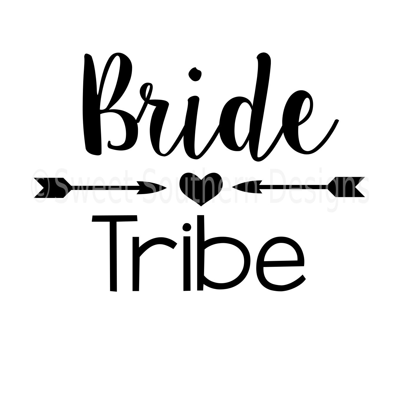 Bride tribe wedding SVG instant download design for cricut or