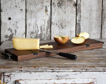 Large Cheese Board, Personalize Cutting Board, Rustic Cheese Board, Wedding Gift, Serving Board, Kitchen Decor, Anniversary Gift, Home Decor