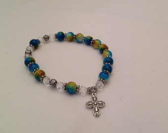 Color Splash One Decade Rosary Bracelet