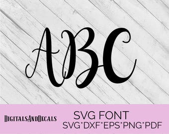 SVG Fonts, Hand Lettered SVG, Wedding Font SVG Fonts for Cricut Svg Bundles, Cursive Font Svg, Cameo Fonts for Silhouette, Script Svg Font