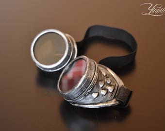Silver steampunk goggles | Cosplay goggles | Steampunk | Cosplay