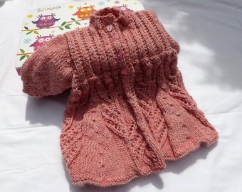Tip Toe Through The Tulips Baby's Coat - Hand Made - Newborn