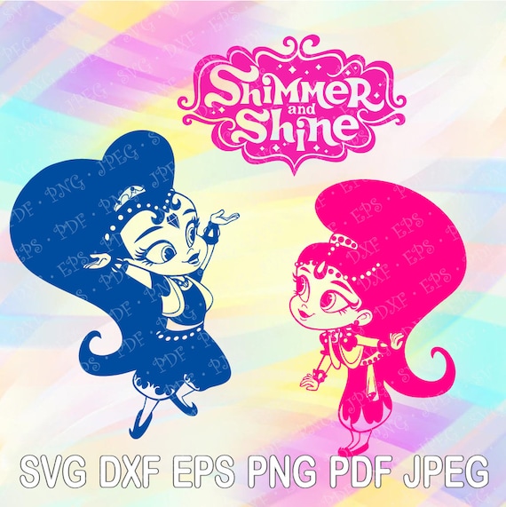 Download Shimmer Shine Girls Logo SVG PNG Files Cricut Designs