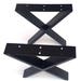 16" Heavy Duty Modern Black X Furniture Leg, Coffee Table Leg, Metal Leg, 2pc DIY Made Easy, Flexible & Affordable