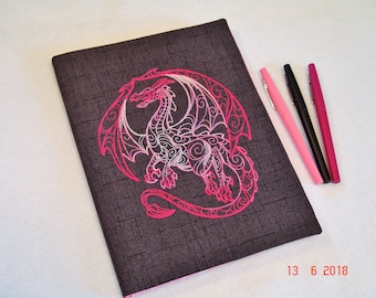Pink Dragon Composition Notebook Cover
