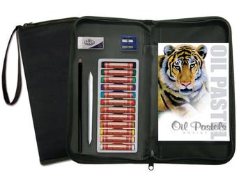 Oil Pastel Art Set with Carry Case