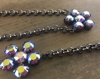 8.5mm Fuchsia AB Swarovski Crystal