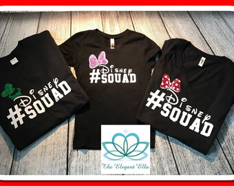 Disney squad, family Disney shirts, Disney character shirt, matching family shirts, Disney vacation shirt