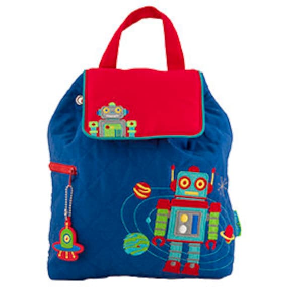 Stephen Joseph Quilted Robot Backpack