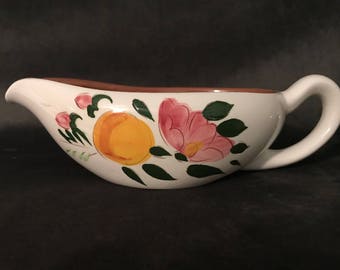 Stangl Pottery Gravy Boat Fruit and Flowers Pattern, Trenton N.J., Stangl Pottery, Gravy Boat