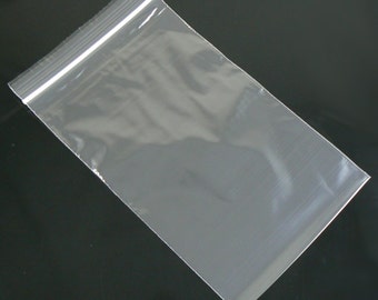 5 x 8 inch zip top reclosable storage bags, 100 pcs