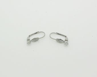 1 pair of earrings in stainless steel