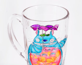 Totoro Mug, Hayao Miyazaki My Neighbor Totoro, Anime Mug, Kawaii Mug, Totoro Gift, Cartoon Mug, Anime Fan Gift