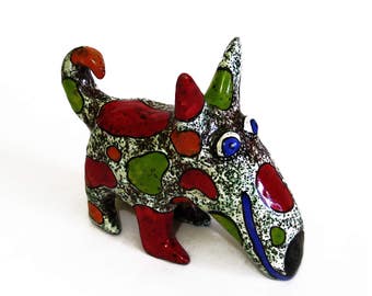 Gifts for dog lovers Сeramic figurine of a dog ceramic dog