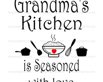 Download SVG Moms Recipe is Seasoned with Love Mothers Day svg