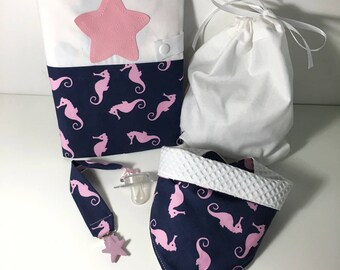 Personalized seahorse birth Kit