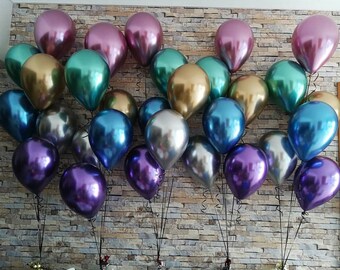 New CHROME latex balloons, chrome balloons, Qualatex