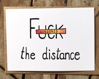 Long distance relationship - i miss you - boyfriend gift - funny love card - gift - husband - girlfriend - long distance friendship - love