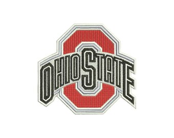 4 SIZE Ohio State Buckeyes football Embroidery Designs Football Embroidery Designs Football Logo PES Embroidery Football Applique